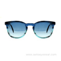 Womens Trendy Custom Bevel Acetate Polarized Sunglasses